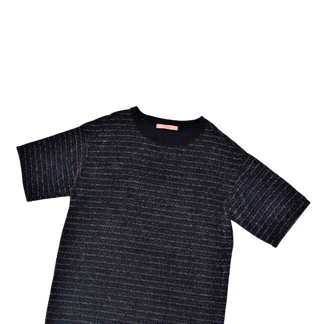 Vestido tshirt glitter de colores