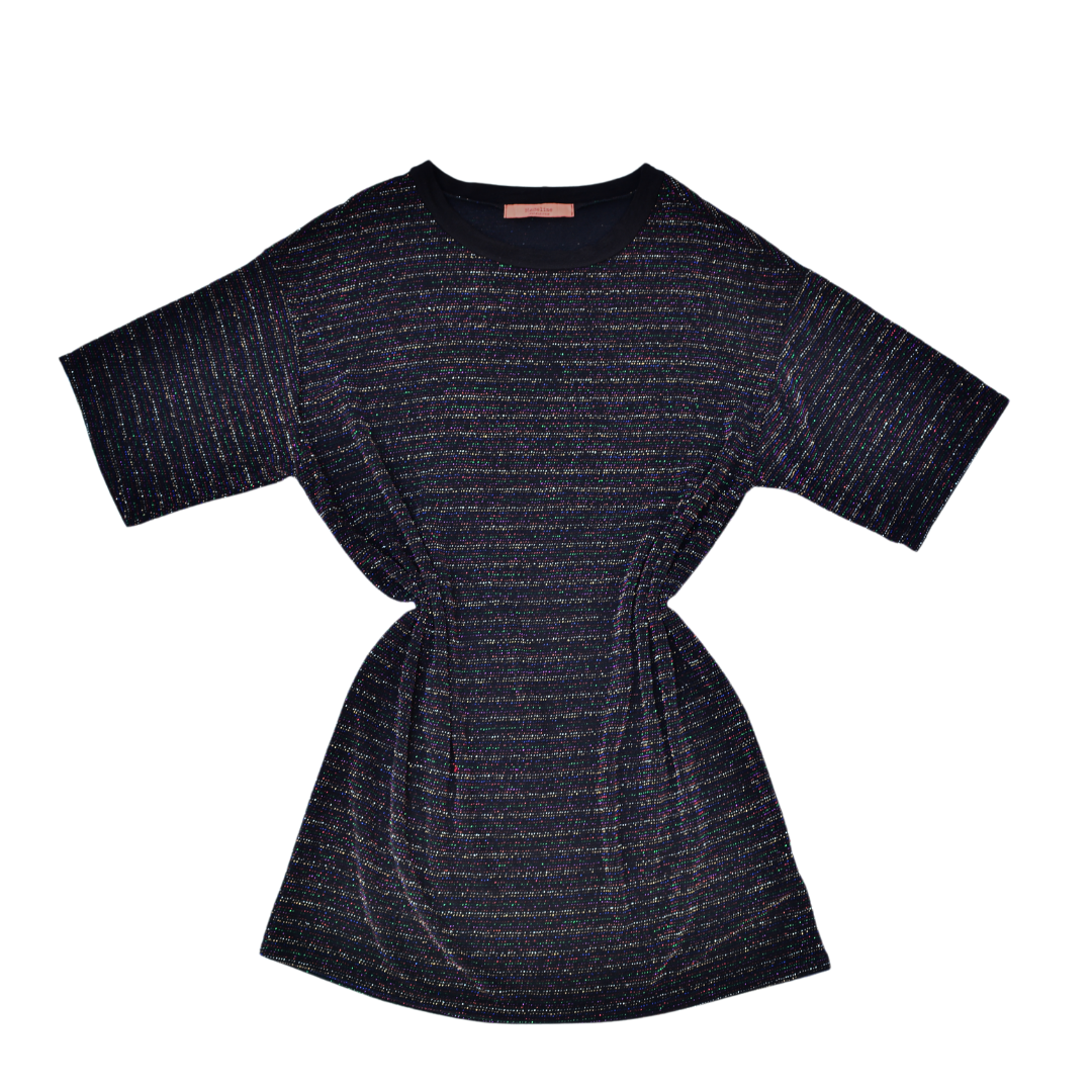 Vestido tshirt glitter de colores