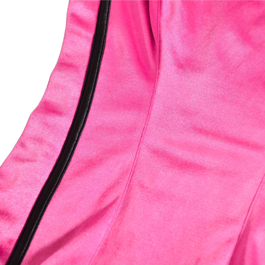 Corset rosa satinado