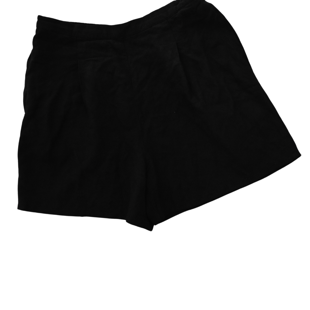 Short negro de lino