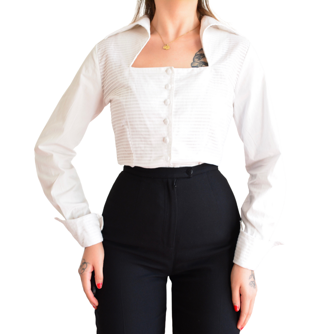 Blusa Rayure Paris 90s
