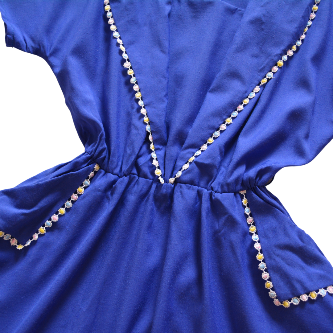 Vestido vintage con bolsas