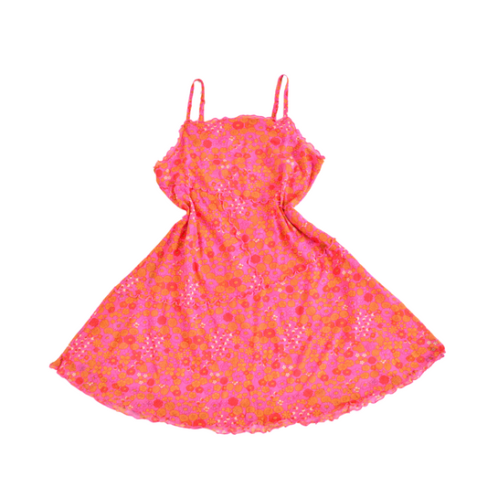 Vestido mesh floral