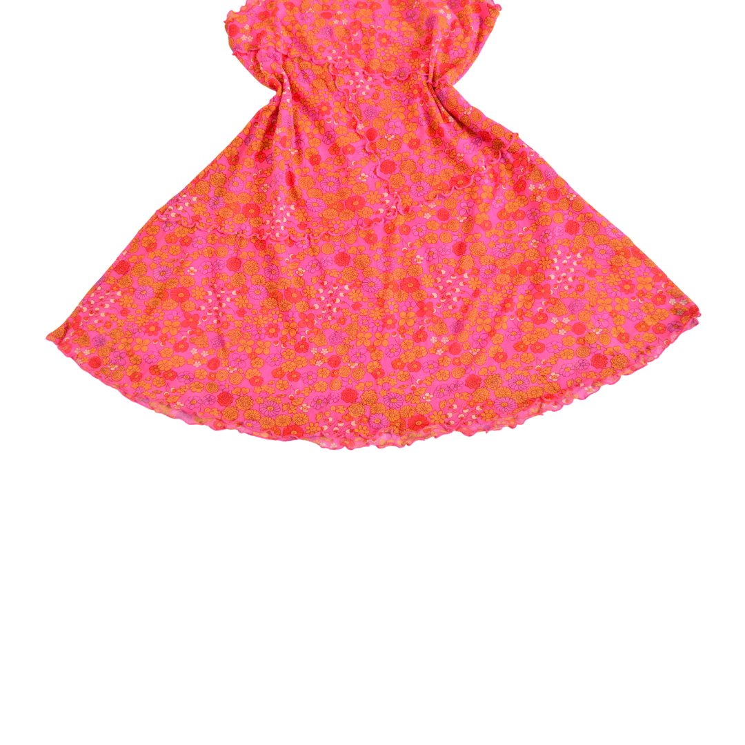 Vestido mesh floral