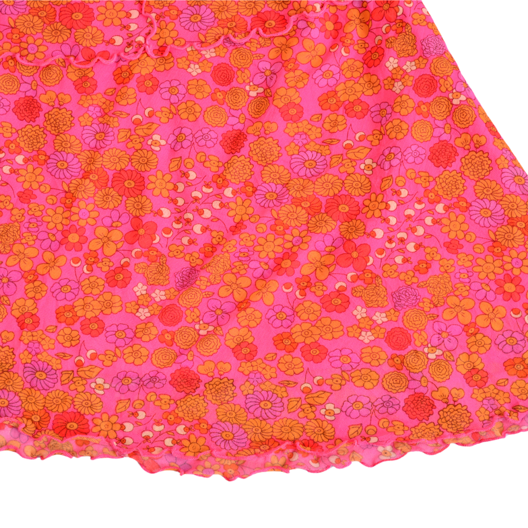 Vestido mesh floral