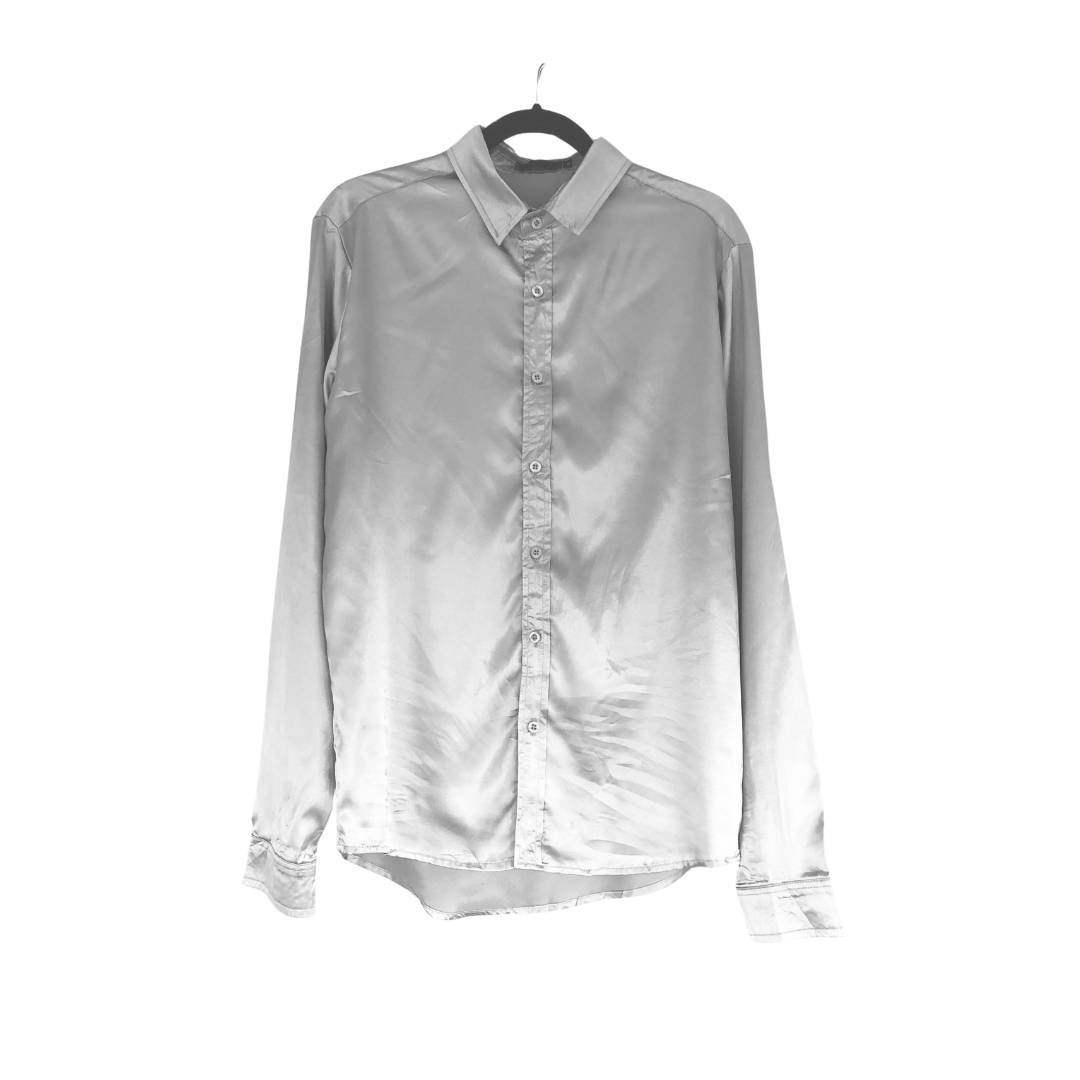Blusa 90s plateada metálica
