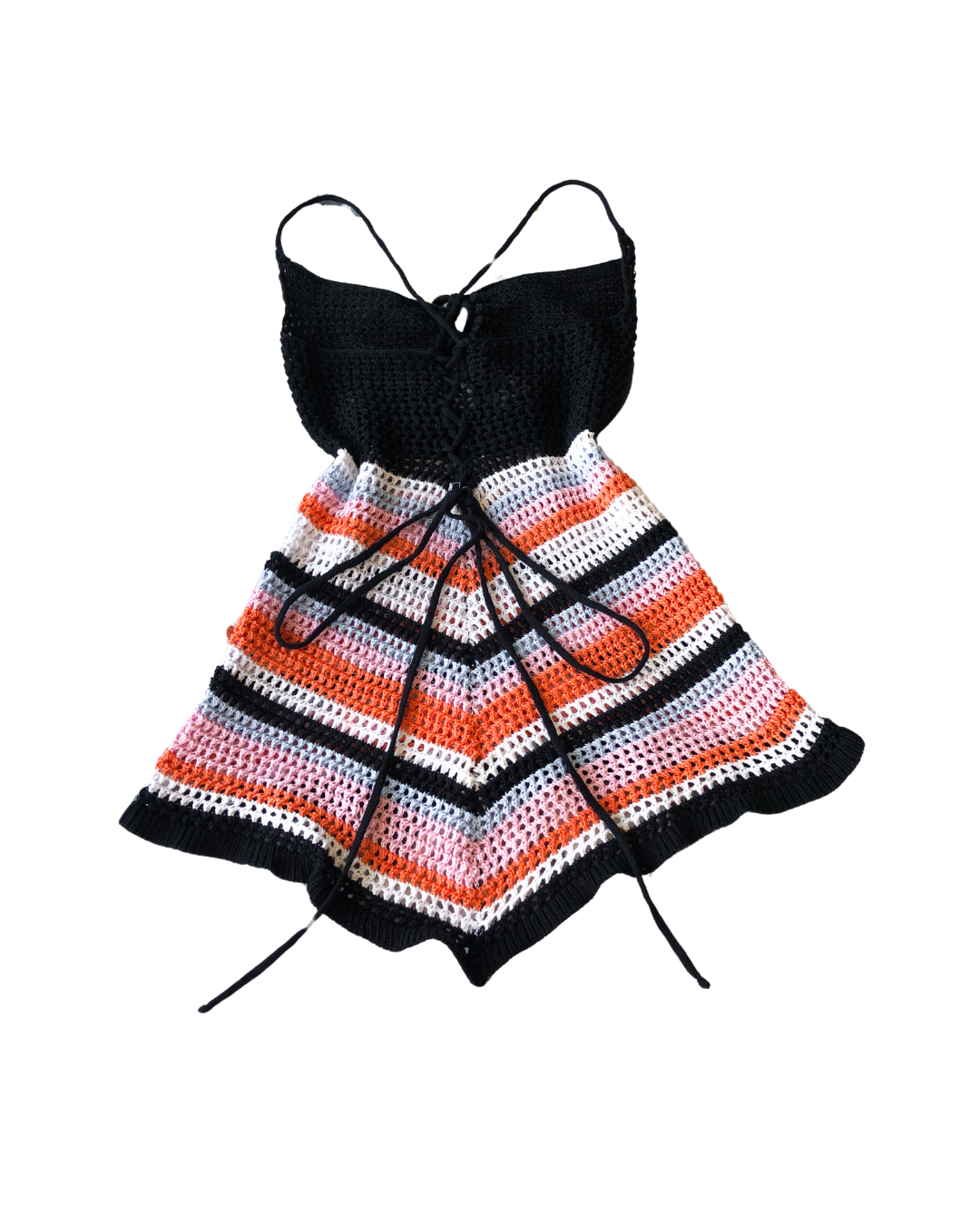 Vestido crochet negro