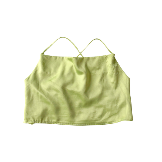 Blusa verde satin