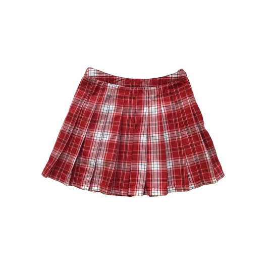 Miniskirt tableada roja