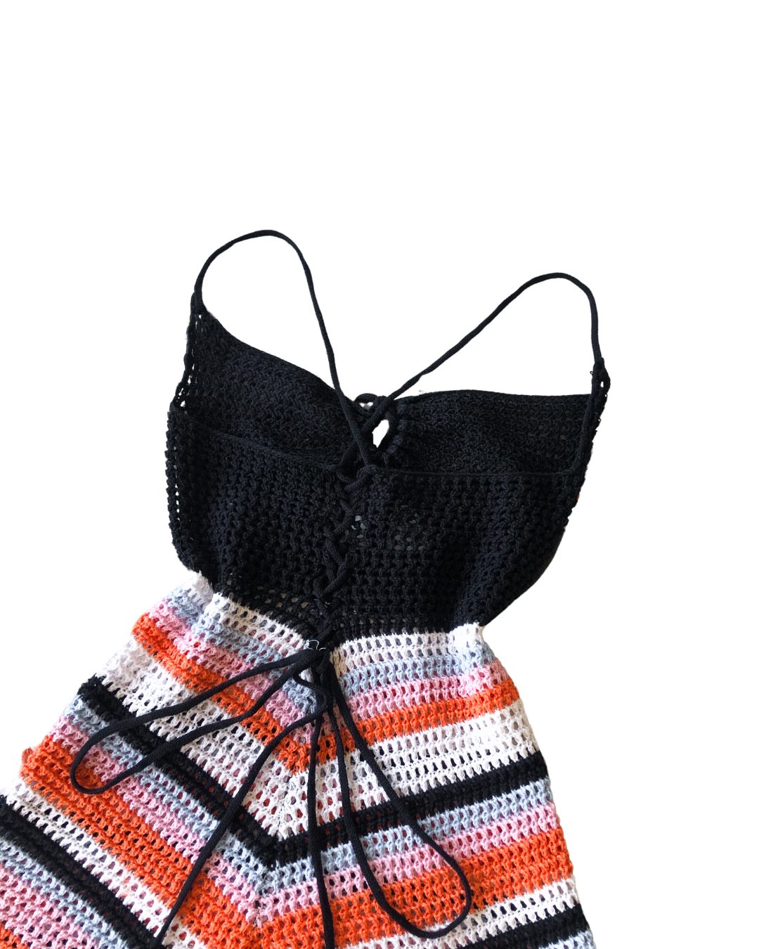 Vestido crochet negro