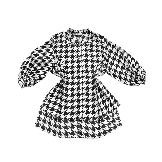 Vestido camisa pata de gallo