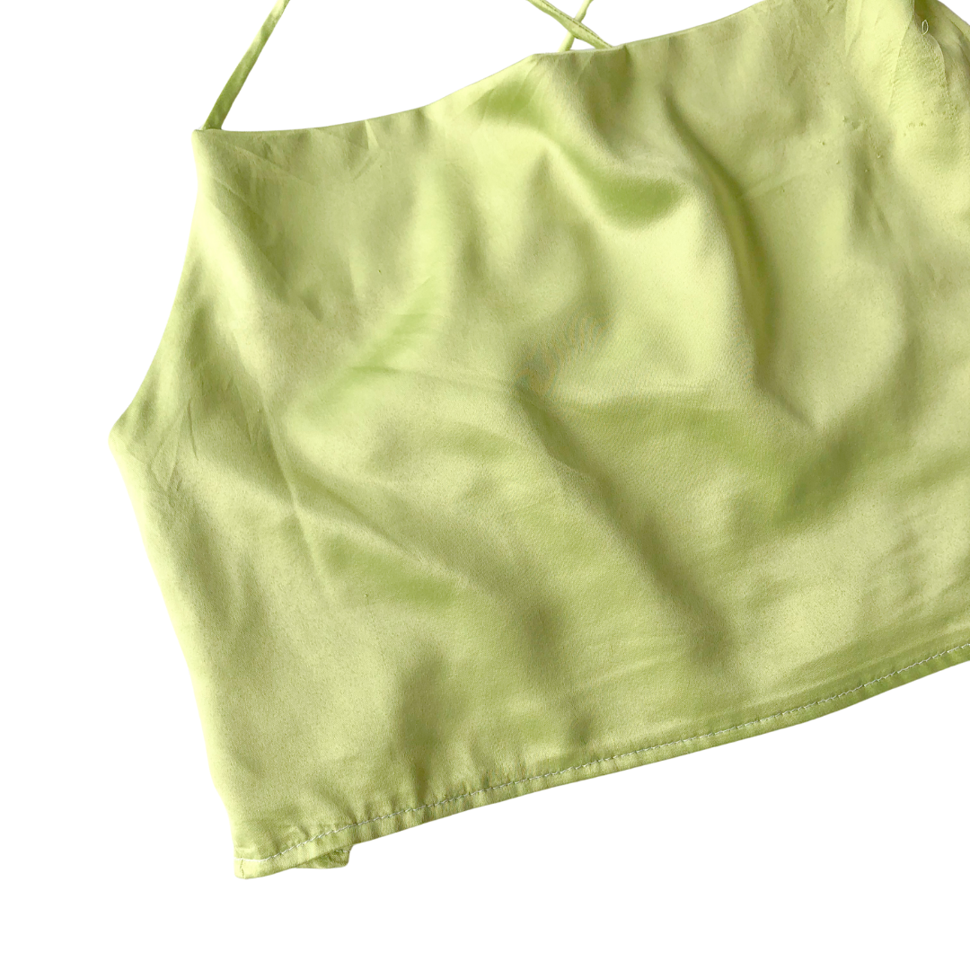 Blusa verde satin