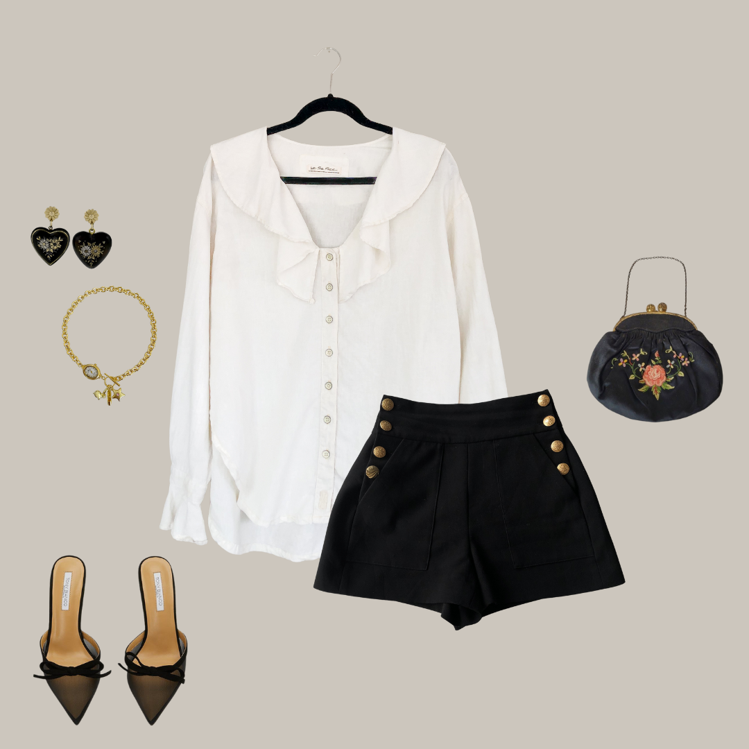 Blusa beige lino
