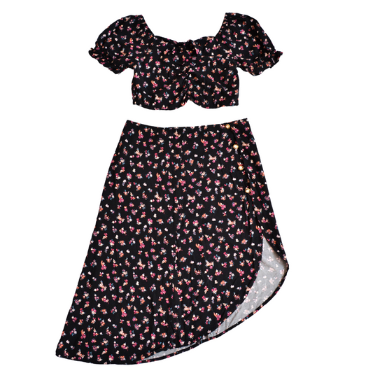 Conjunto upcycling floral