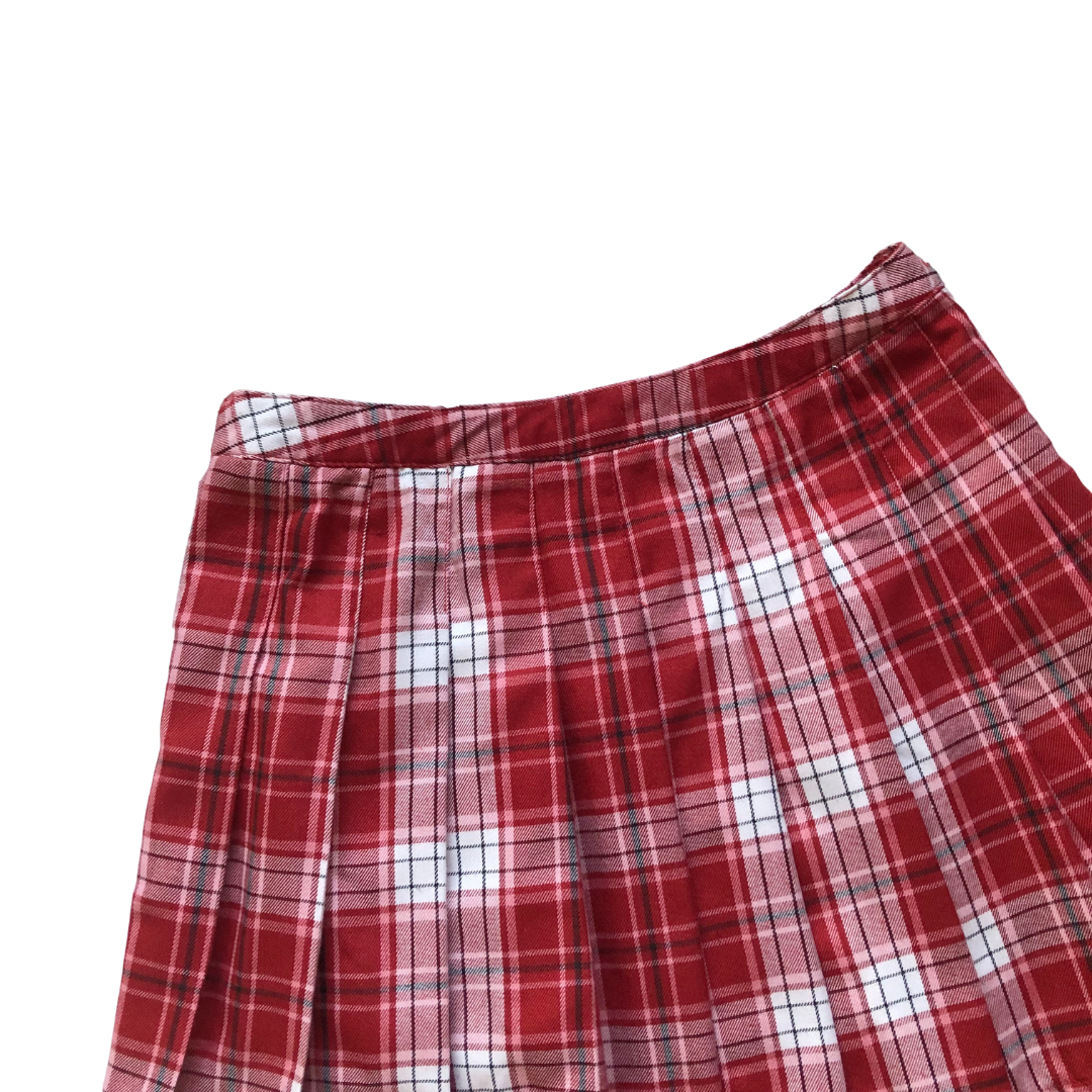 Miniskirt tableada roja