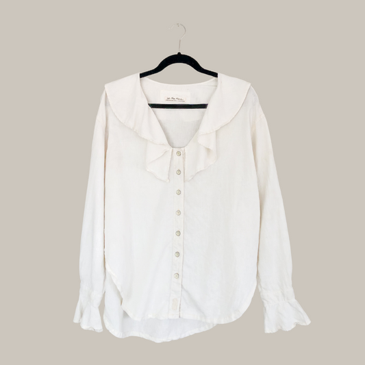 Blusa beige lino