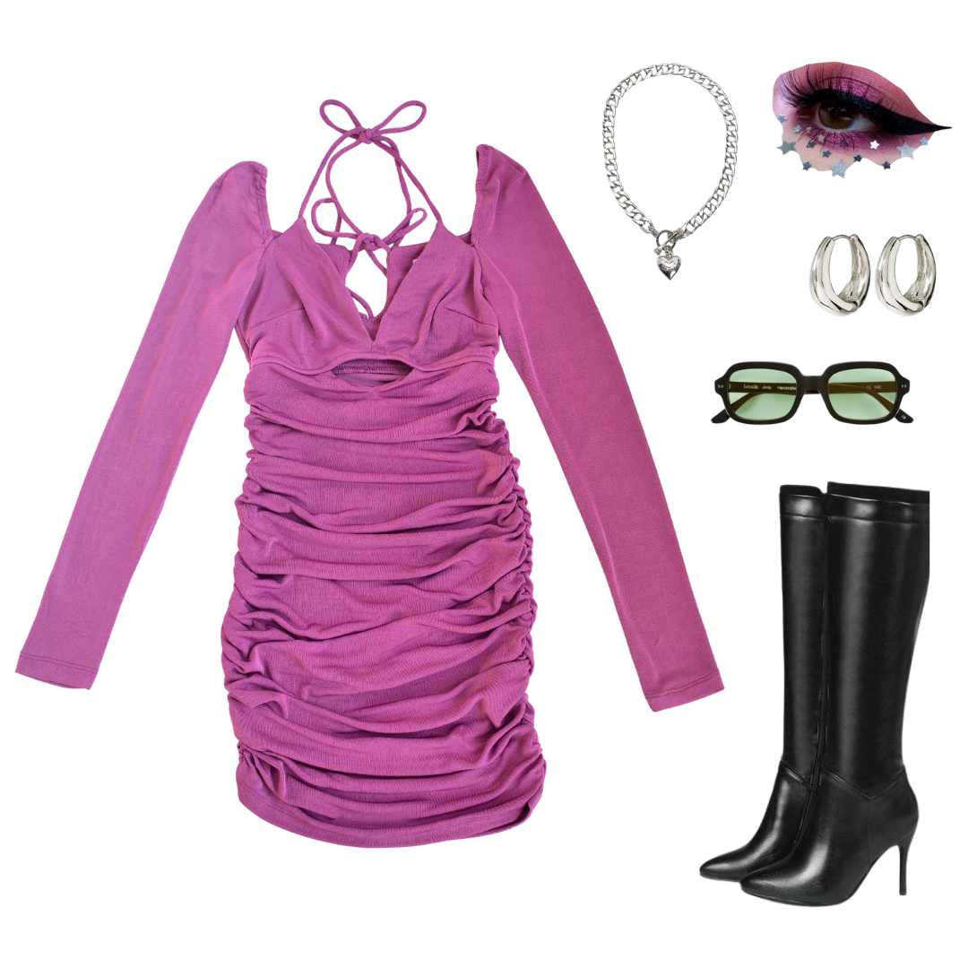 Vestido morado Princess Polly