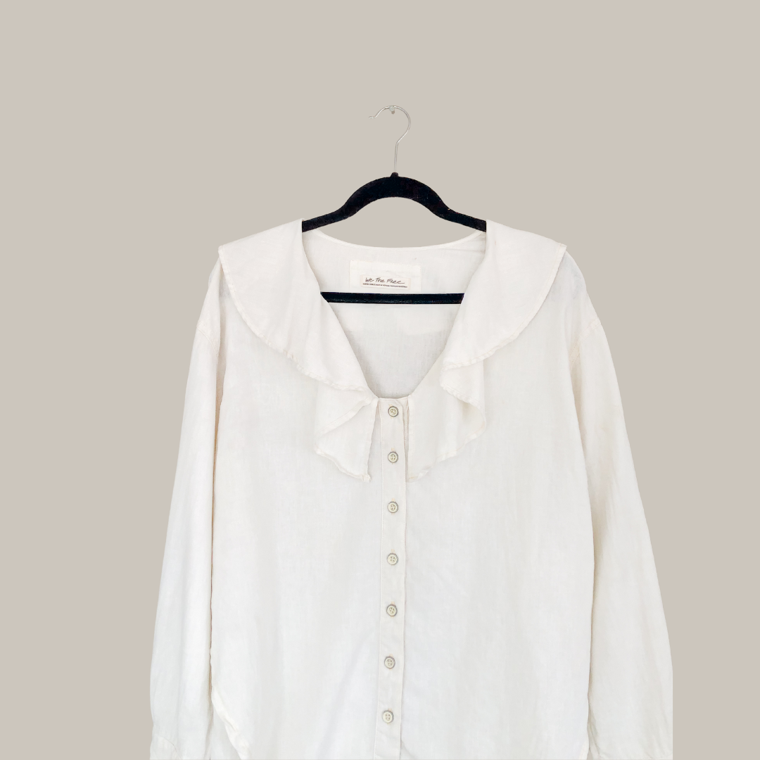 Blusa beige lino