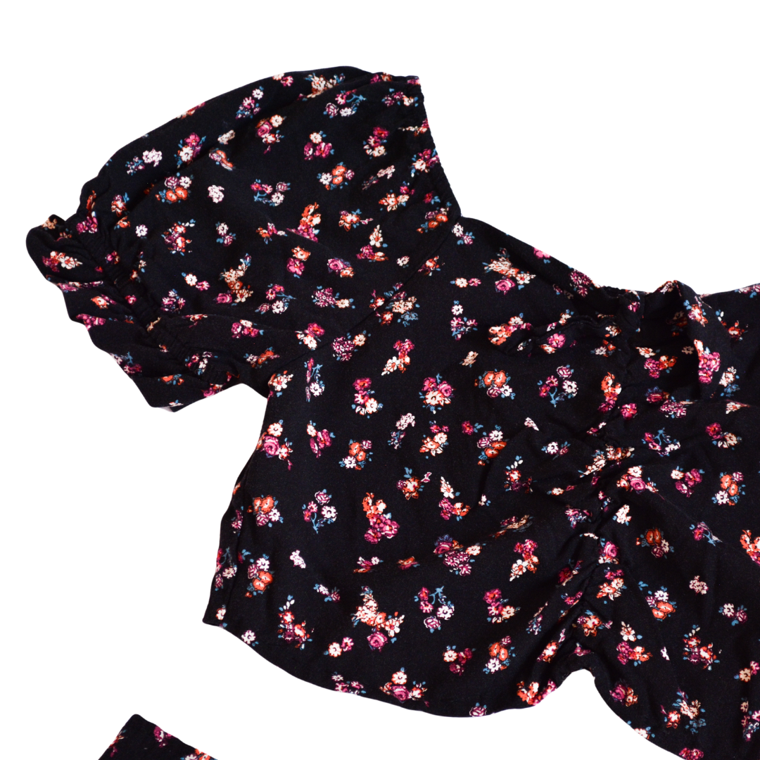 Conjunto upcycling floral