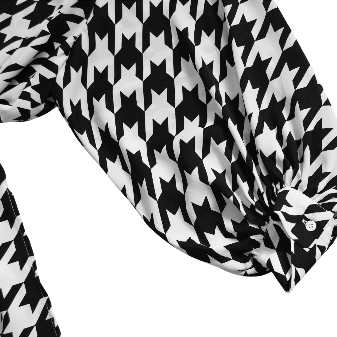 Vestido camisa pata de gallo
