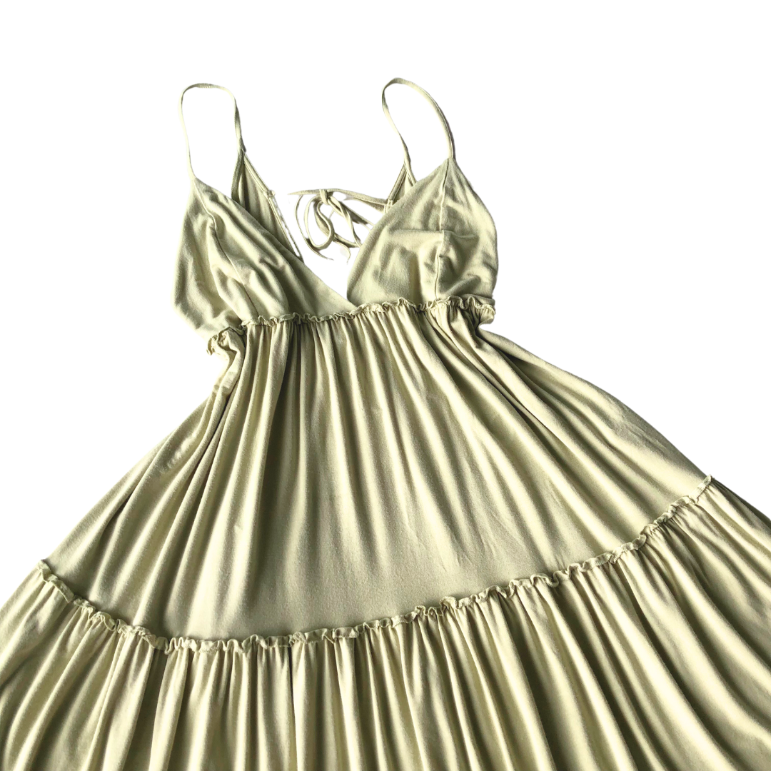 Vestido verde pastel