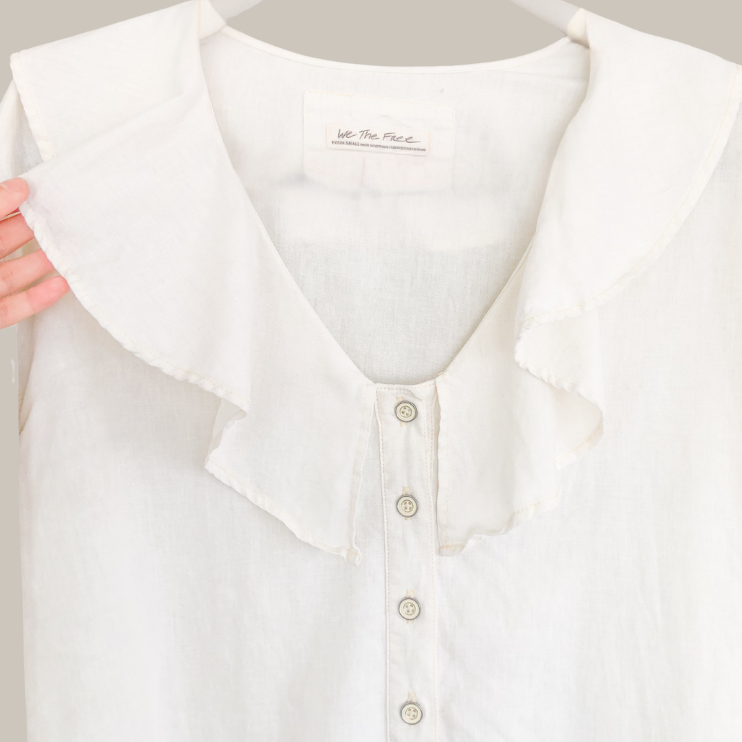 Blusa beige lino