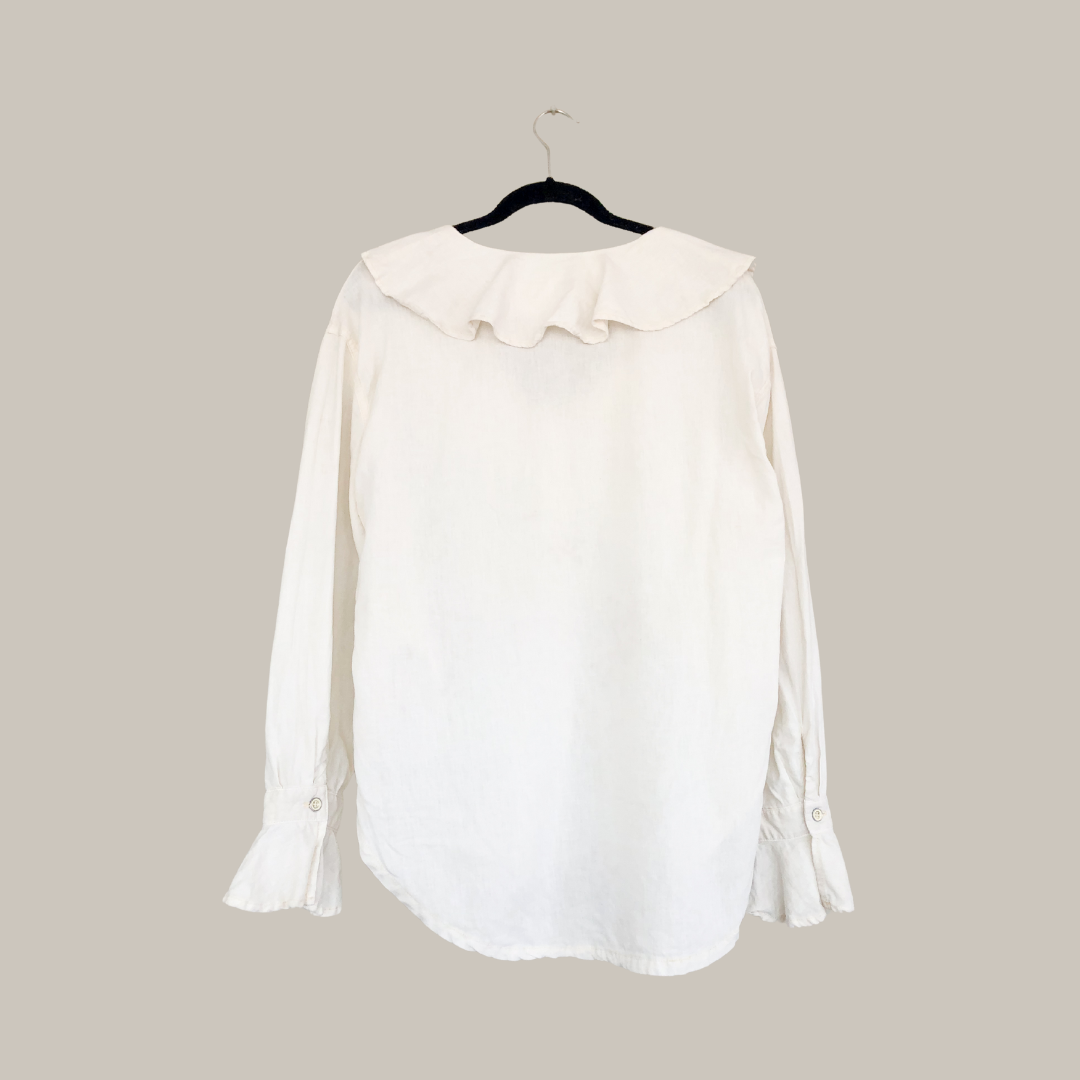 Blusa beige lino