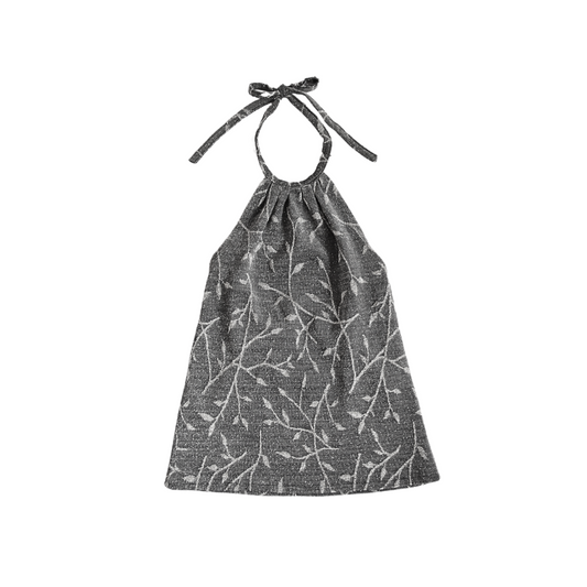 Blusa sparkles con figuritas de hojas