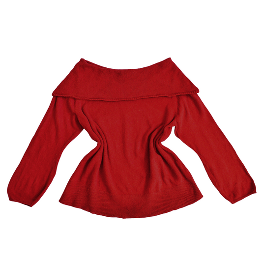 Suéter rojo cherry