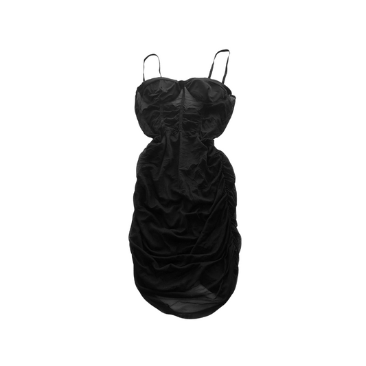 Vestido negro mesh