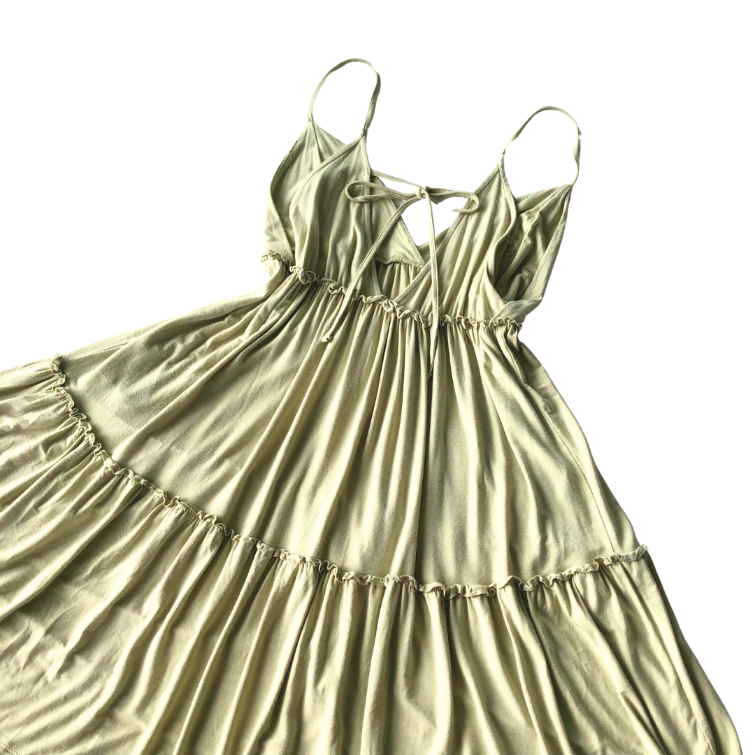 Vestido verde pastel