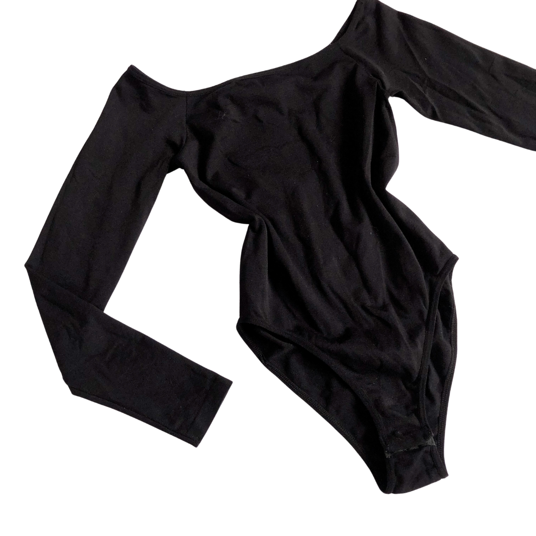 Bodysuit negro offshoulder
