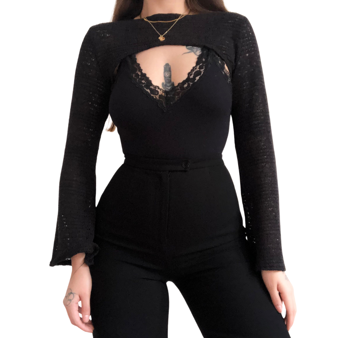 Manguitas negras knit