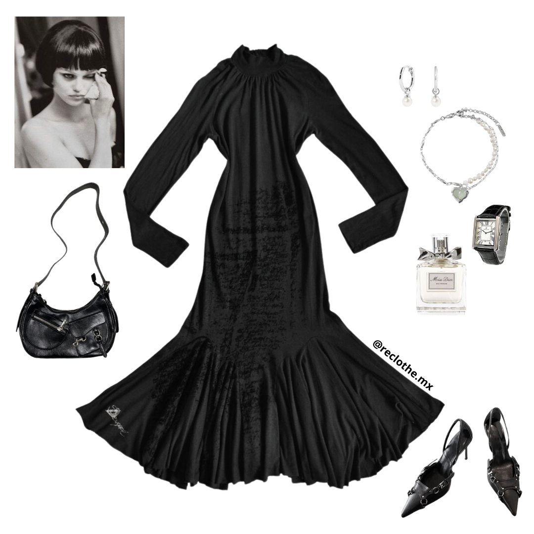 Vestido Desigual negro
