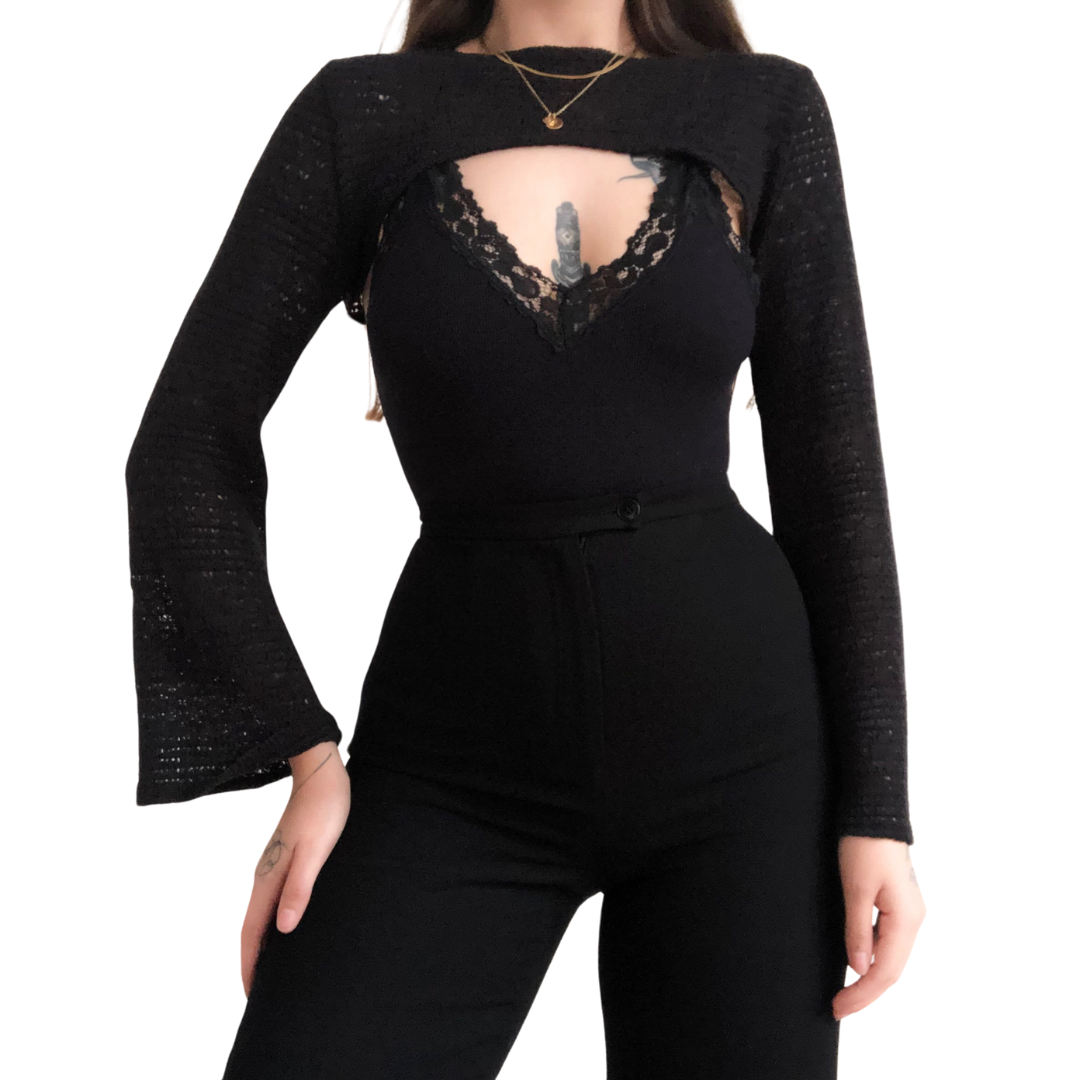 Bodysuit negro con encaje
