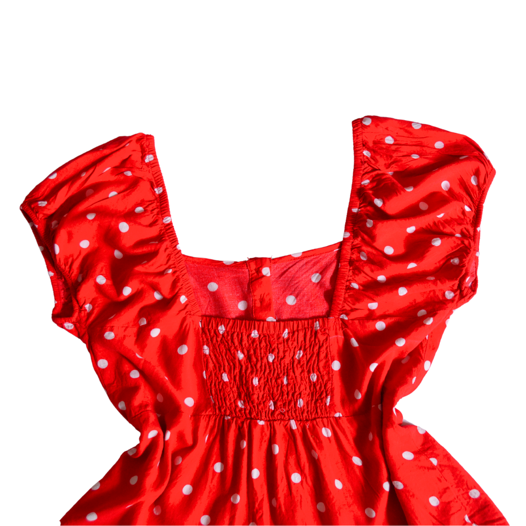 Blusa roja polka dots