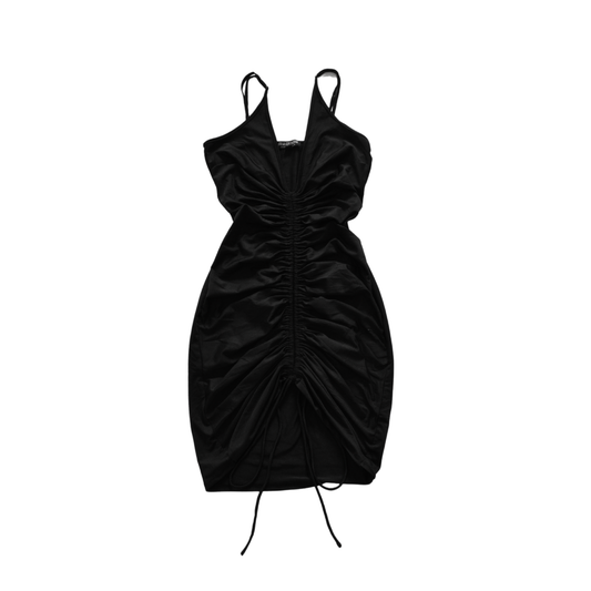 Vestido negro drappeado