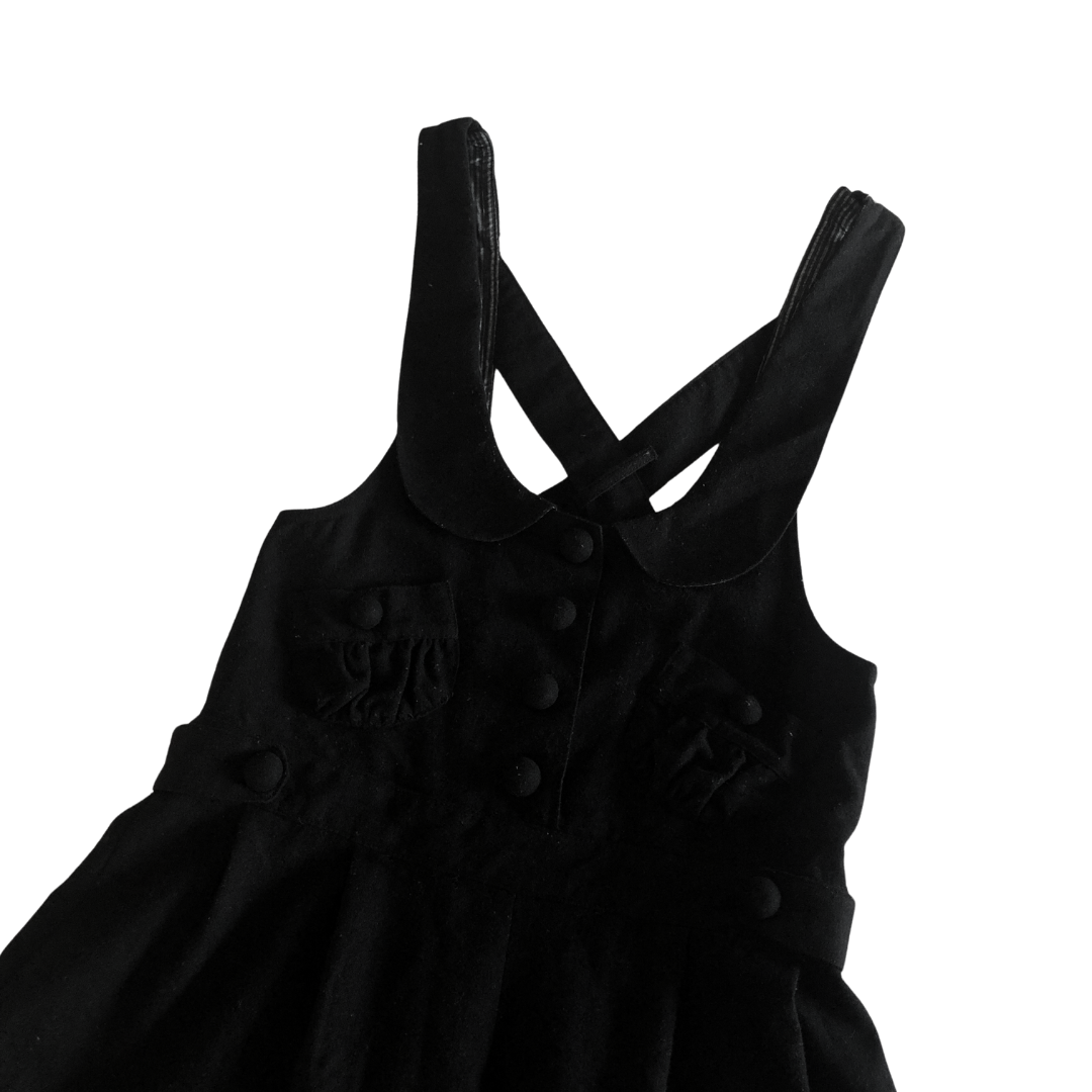 Jumper negro de lana 90s