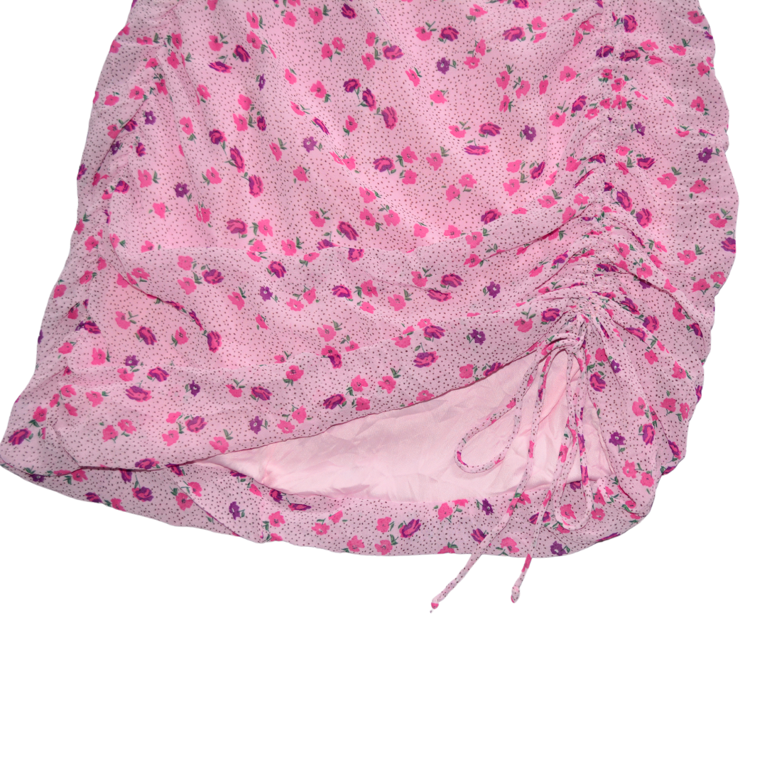 Vestido rosa floral