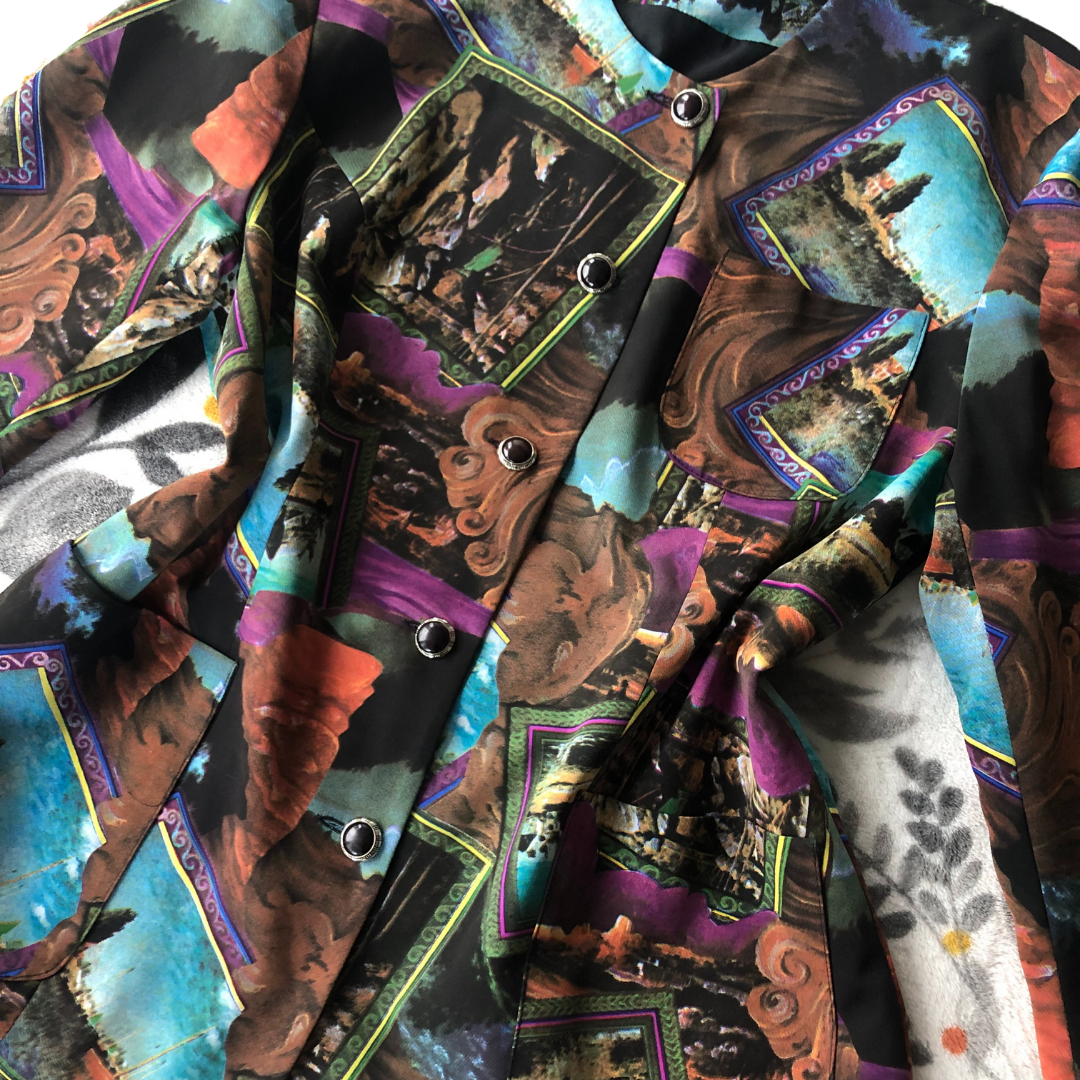 Blazer vintage 70s disco fotografías