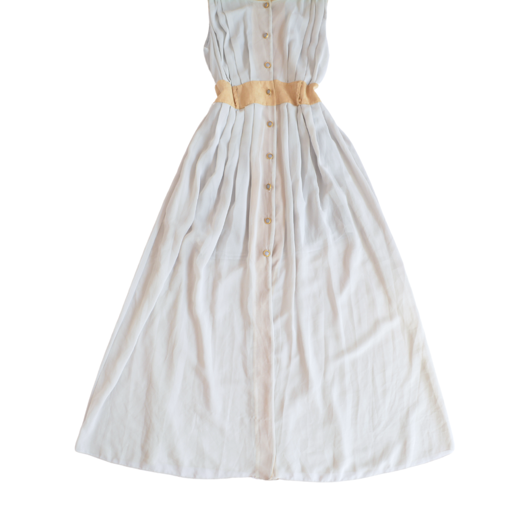 Vestido vintage largo con botones
