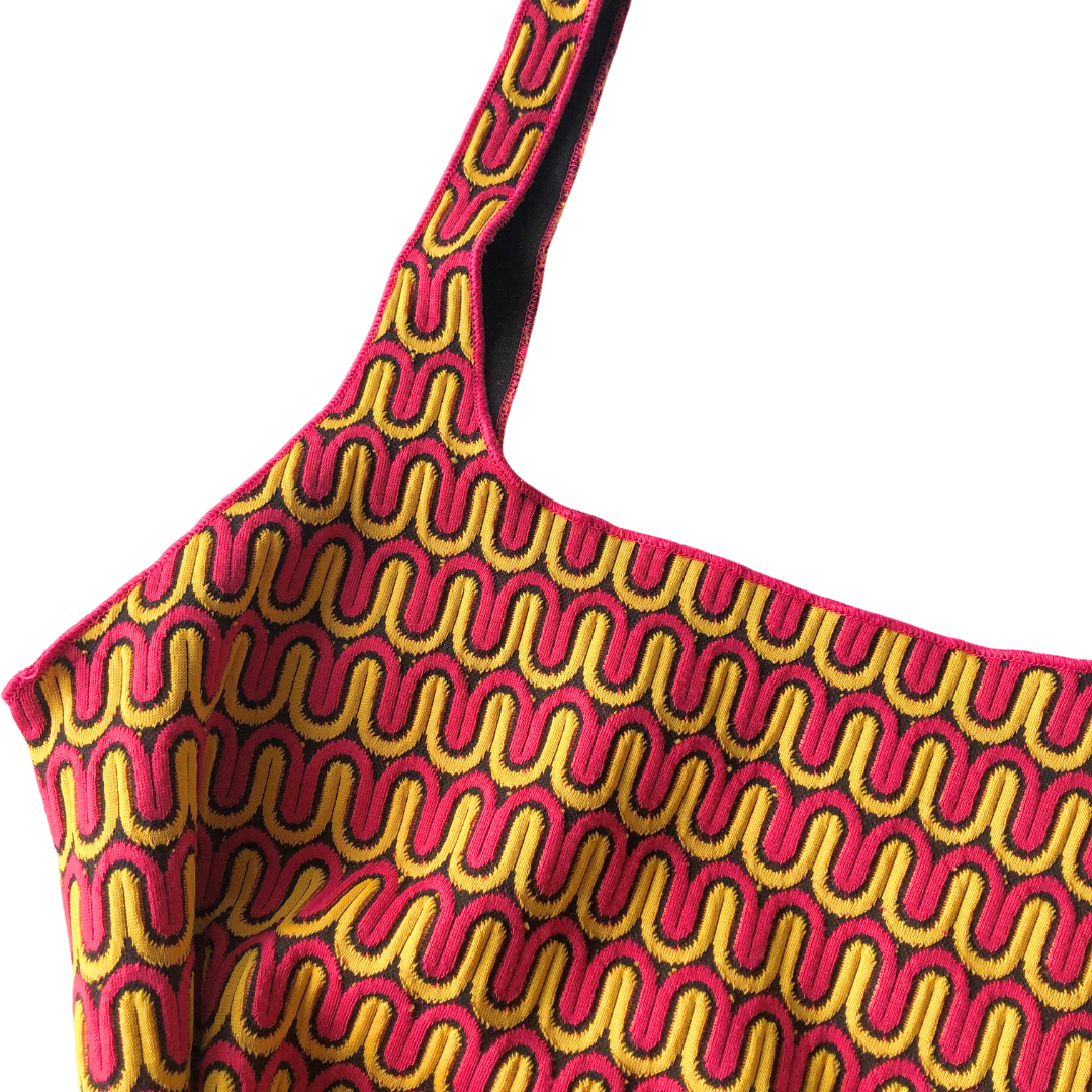 Vestido groovy retro multicolor