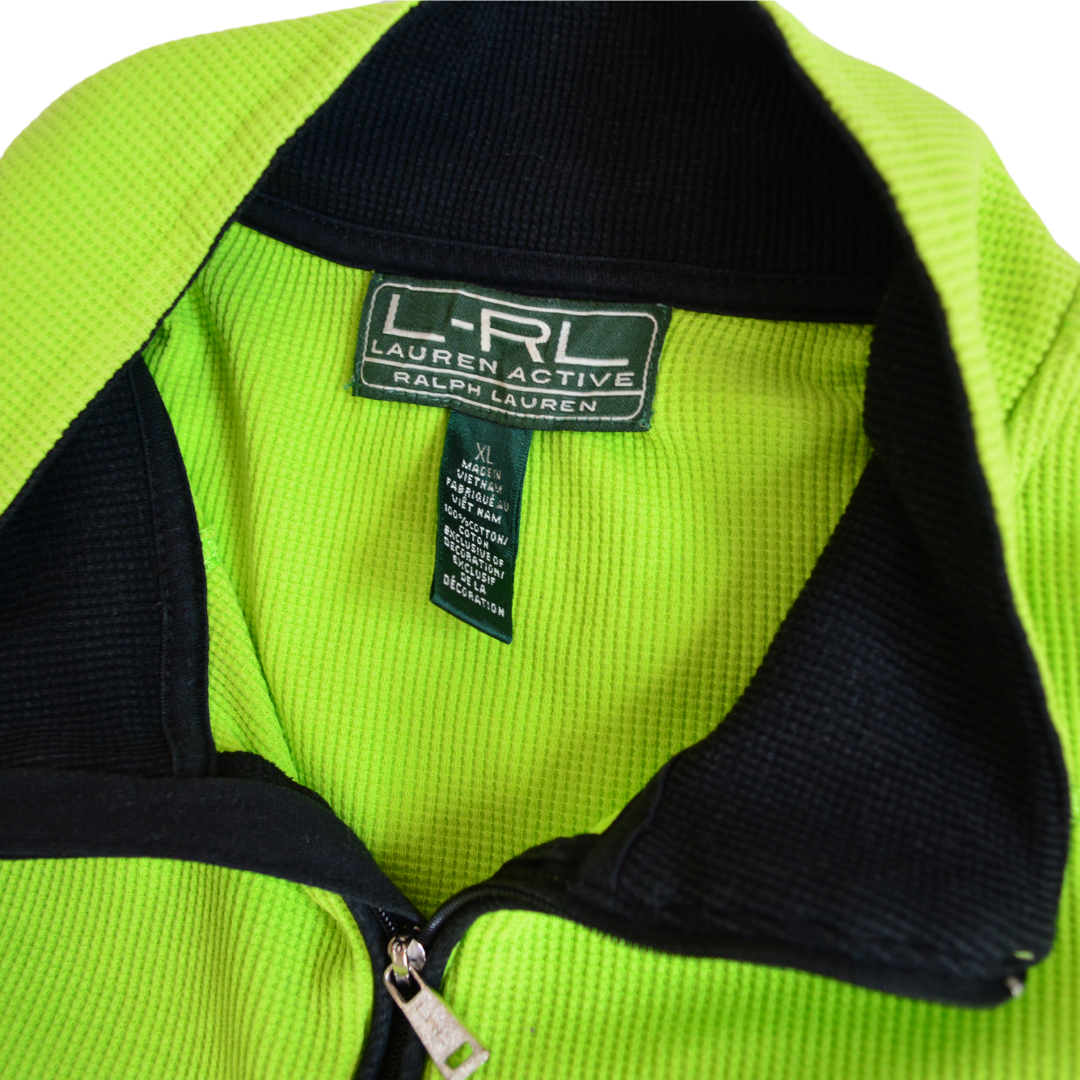 Sudadera Ralph Lauren Active verde neon