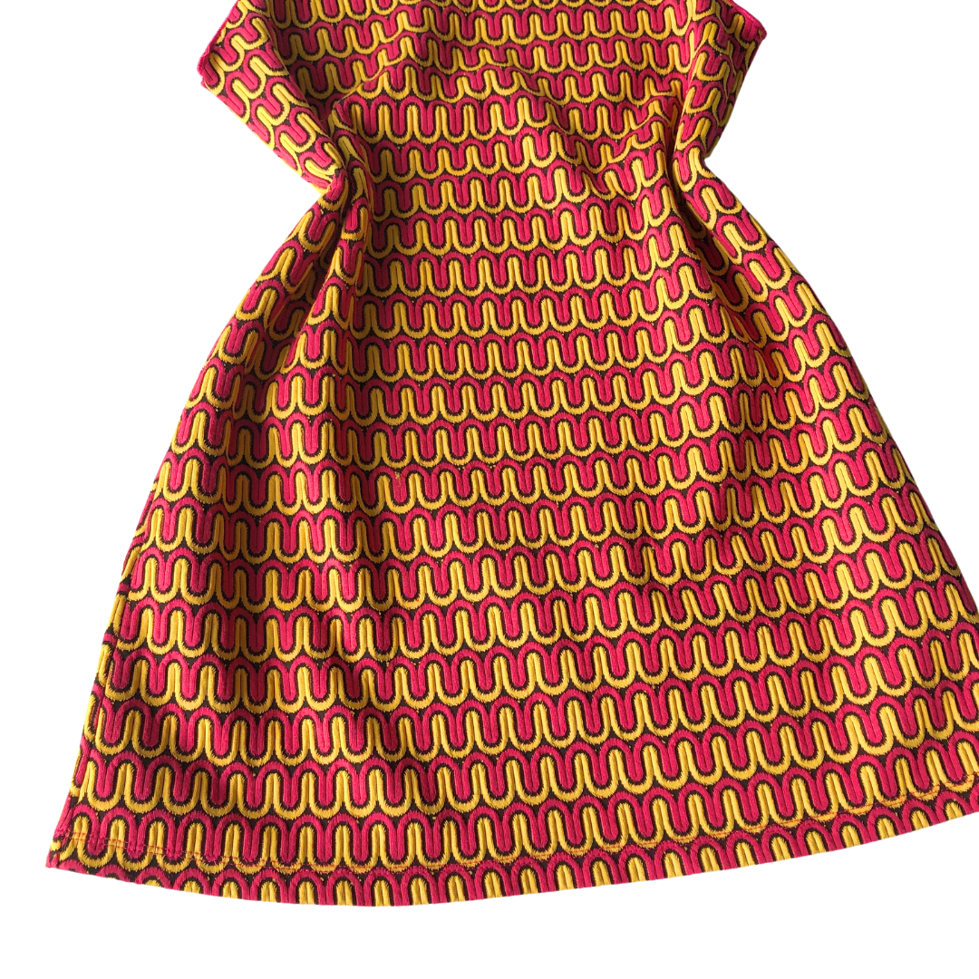 Vestido groovy retro multicolor