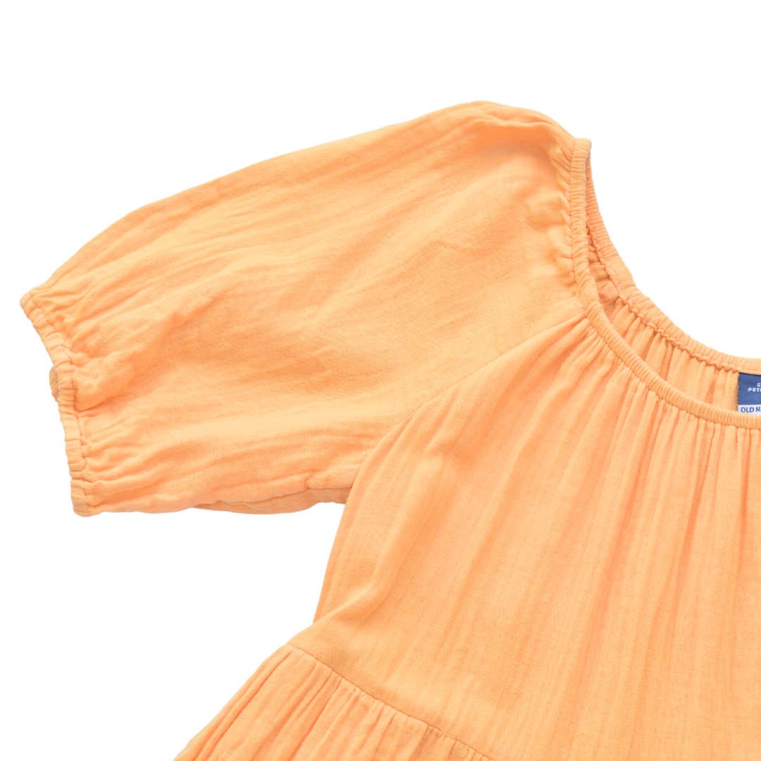 Vestido melón popelina