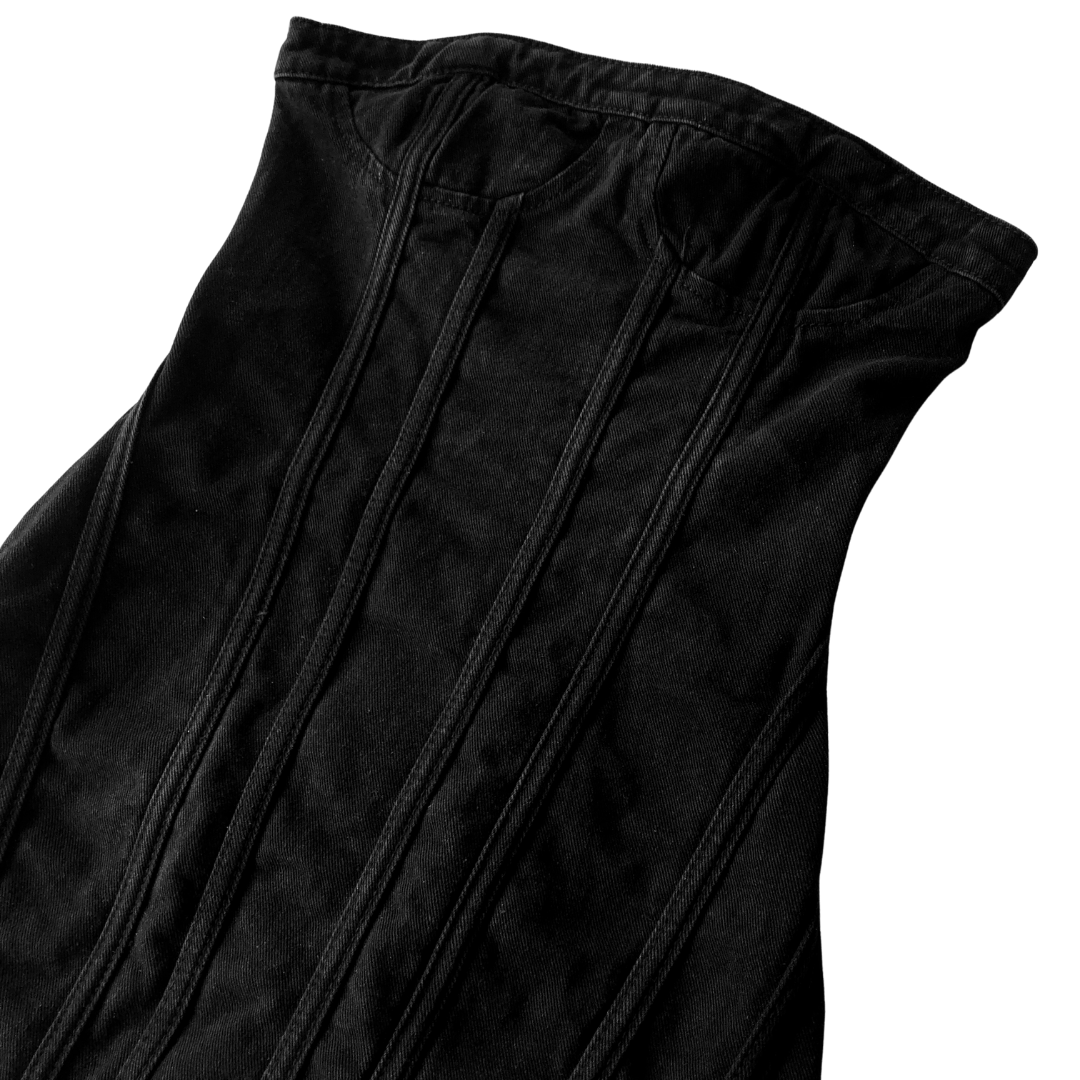Vestido negro denim