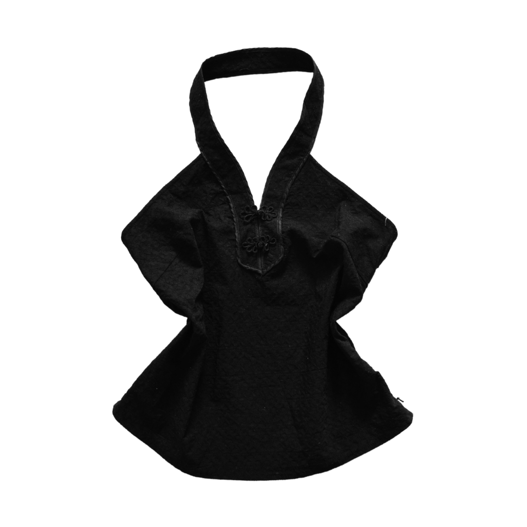 Blusa negra oriental