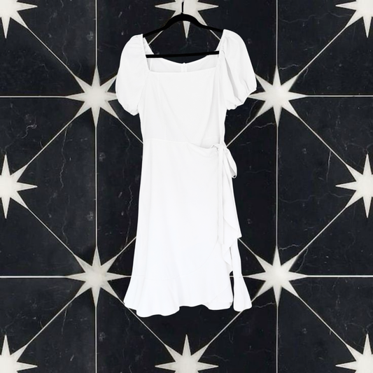 Vestido blanco envolvente