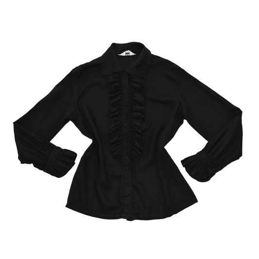 Blusa negra victoriana