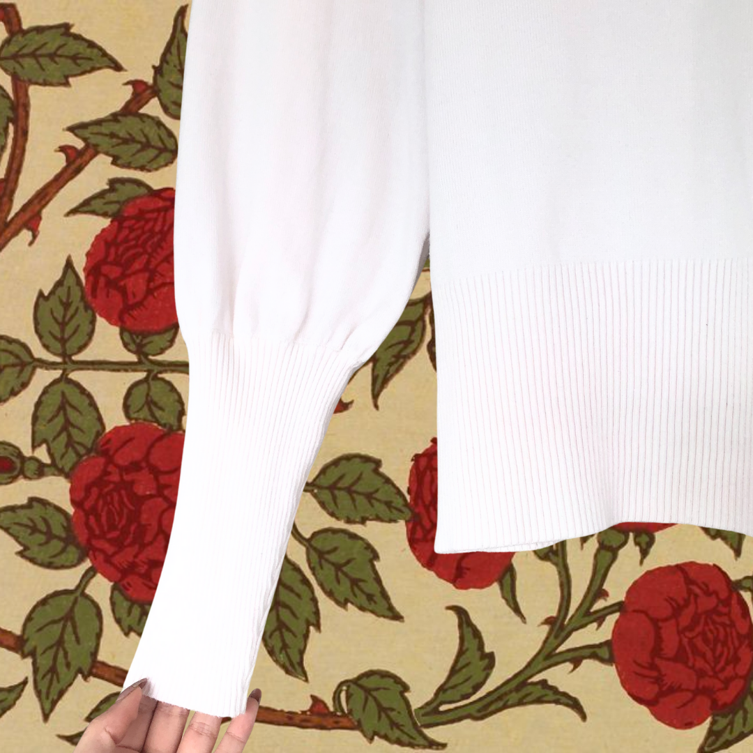 Suéter blanco knit
